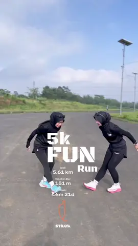 asik bgt punya temen sefrekuensi bisa diajak lari bareng❤️‍🔥 @gana_buna  #Running #run #pelarikonten #pacekeong #funrun 