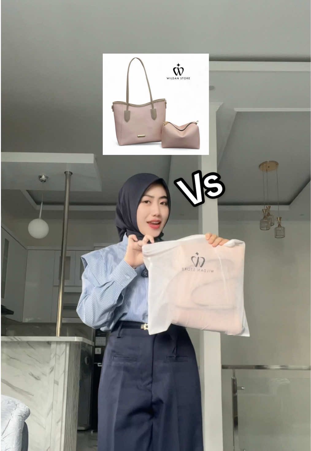 Nah menurut kamu lebih bagus foto di Tiktoknya atau Aslinya? Dikomen yaa😻🫶 DAN BUAT YANG MAU TOTEBAGNYA YUK JOIN LIVE SEKARANG💕💕 #promoseruweekend #totebag #belilokal #versus #fyppppppppppppppppppppppp 