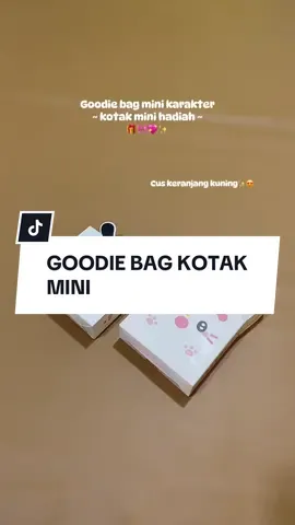 Bentuk mini kotak #goodiebag #kotakmini #goodiebagmini #kotakhadiah #viral 