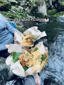 nasi padang with a view✨🤩 #fyp #trending #curugbaturraden #curugjenggala #purwokerto 