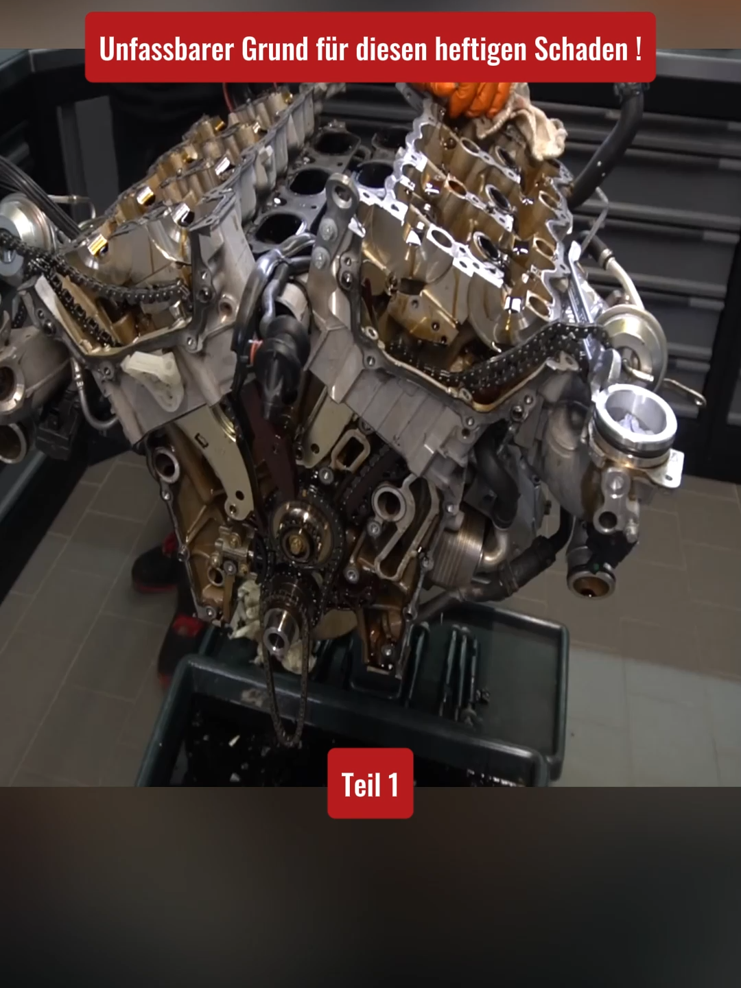 Unfassbarer Grund für diesen heftigen Schaden ! Teil 1 #motorenzimmer #mercedes #amg #mercedesamg