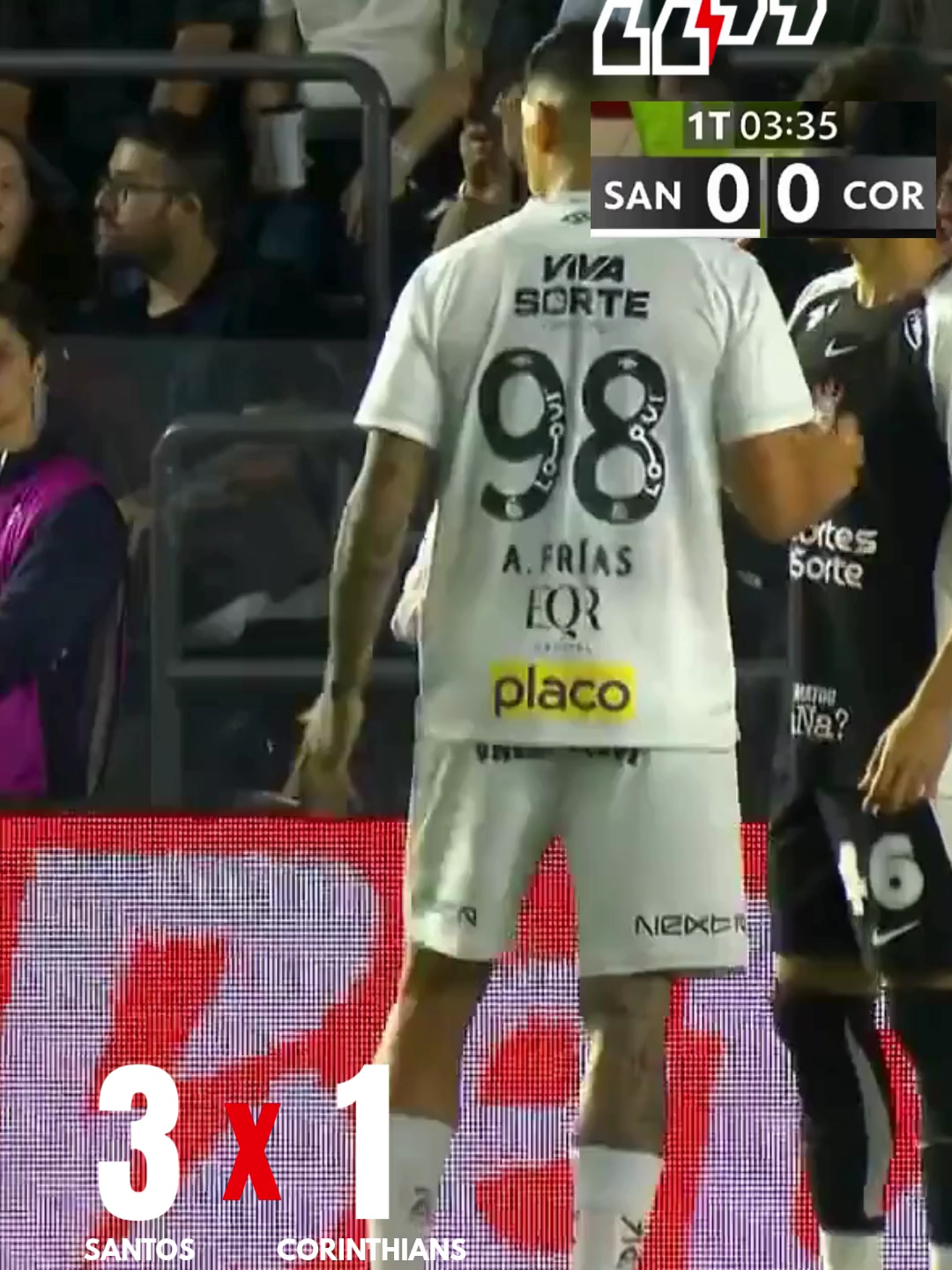 SANTOS 3 x 1 CORINTHIANS | MELHORES MOMENTOS DA PARTIDA | BRASILEIRÃO 2025 #santos #corinthians #melhoresmomentos #brasileirao #futebol