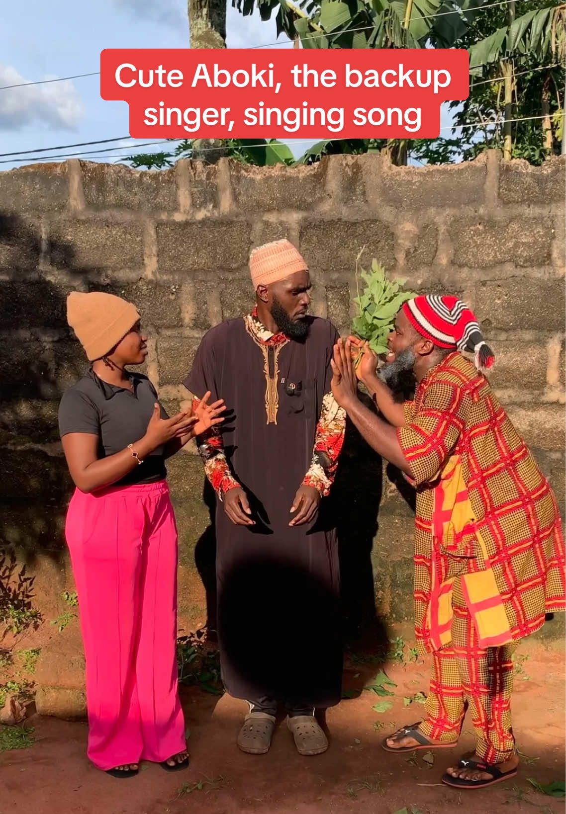 Cute Aboki, the backup singer, singing song #igbotiktok #igboamaka #foryoupage #usethissound #fyp 