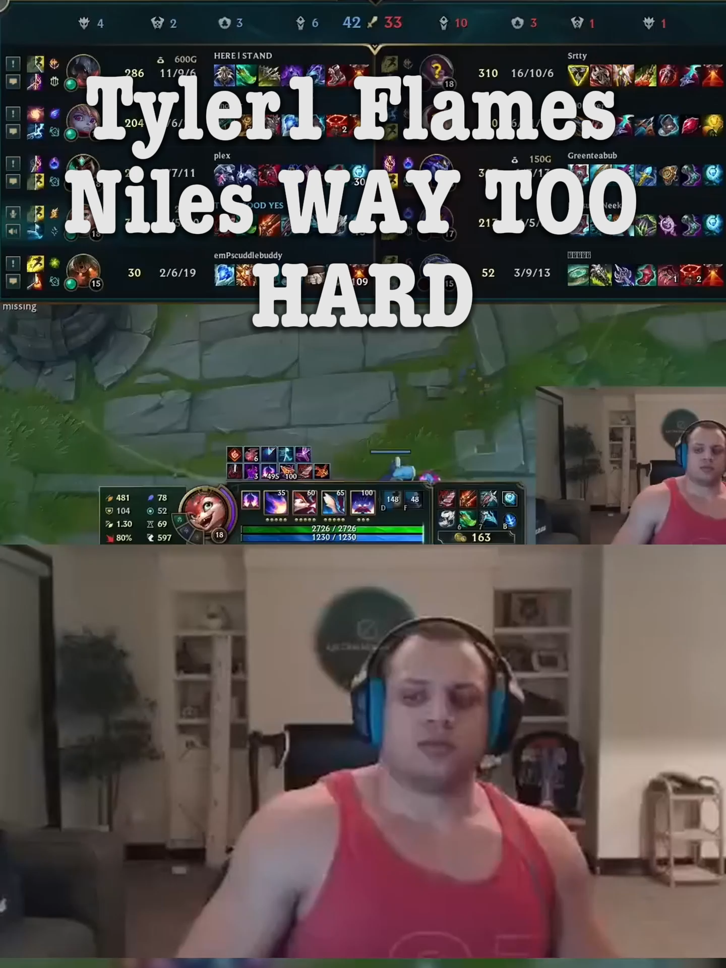 Tyler1 Flames Niles WAY TOO HARD#leagueoflegends #old #tyler1 #loltyler1