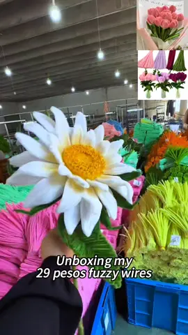 Unboxing my 29 pesos fuzzy wires🫶✨ may voucher ‘yan💖 #fuzzywire #chenille #fuzzywireflowers #flowerbouquet #rosechellekrafts #fyp #fypシ #foryou #fypage 