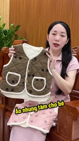 Nhung tăm lót bông dầy dặn lắm các mẹ ơi #beyeu #thoitrangchobe #aoninhungchobe #ninhungchobe 