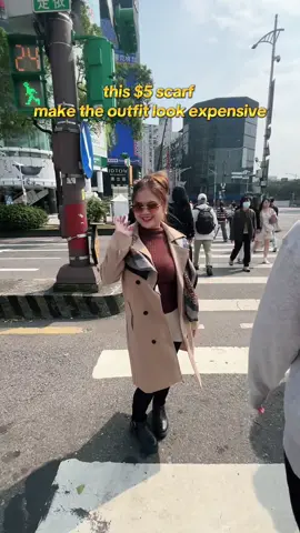 my $5 scarf make me look classy 🤭😍 Get yours too!!!#ComfortMemories 