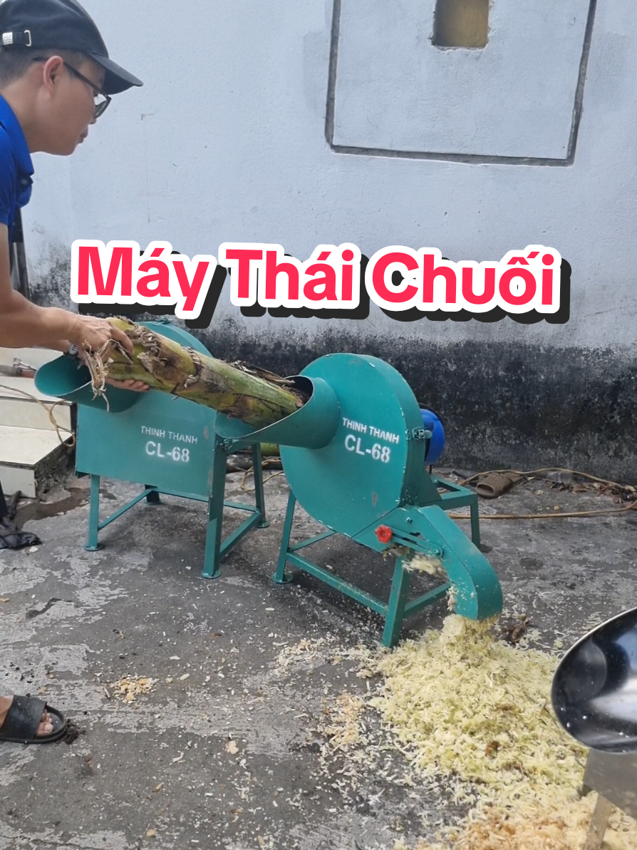 Máy thái chuối mịn chăn nuôi gà vịt #maythaichuoi #maybamchuoi 