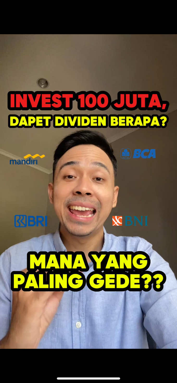 💰💰💰MANA SAHAM BANK FAVORIT LO? Dividen-nya gede-gede banget pas lagi diskon gini‼️ Tapi inget ya… meski potensi dapet dividen gede, bukan berarti harganya gak bisa turun lagi 📉 Lo pilih yang mana nih? . #saham #sahampemula #sahamindonesia #bank #dividen 
