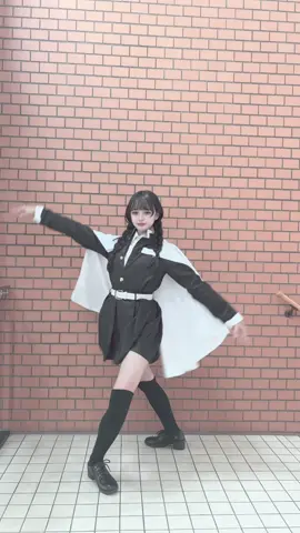 ターン下手！笑　⚠️超低予算の黒髪の蜜璃ちゃんです。#鬼滅の刃コスプレ #鬼滅の刃 #甘露寺蜜璃 #バレエ 
