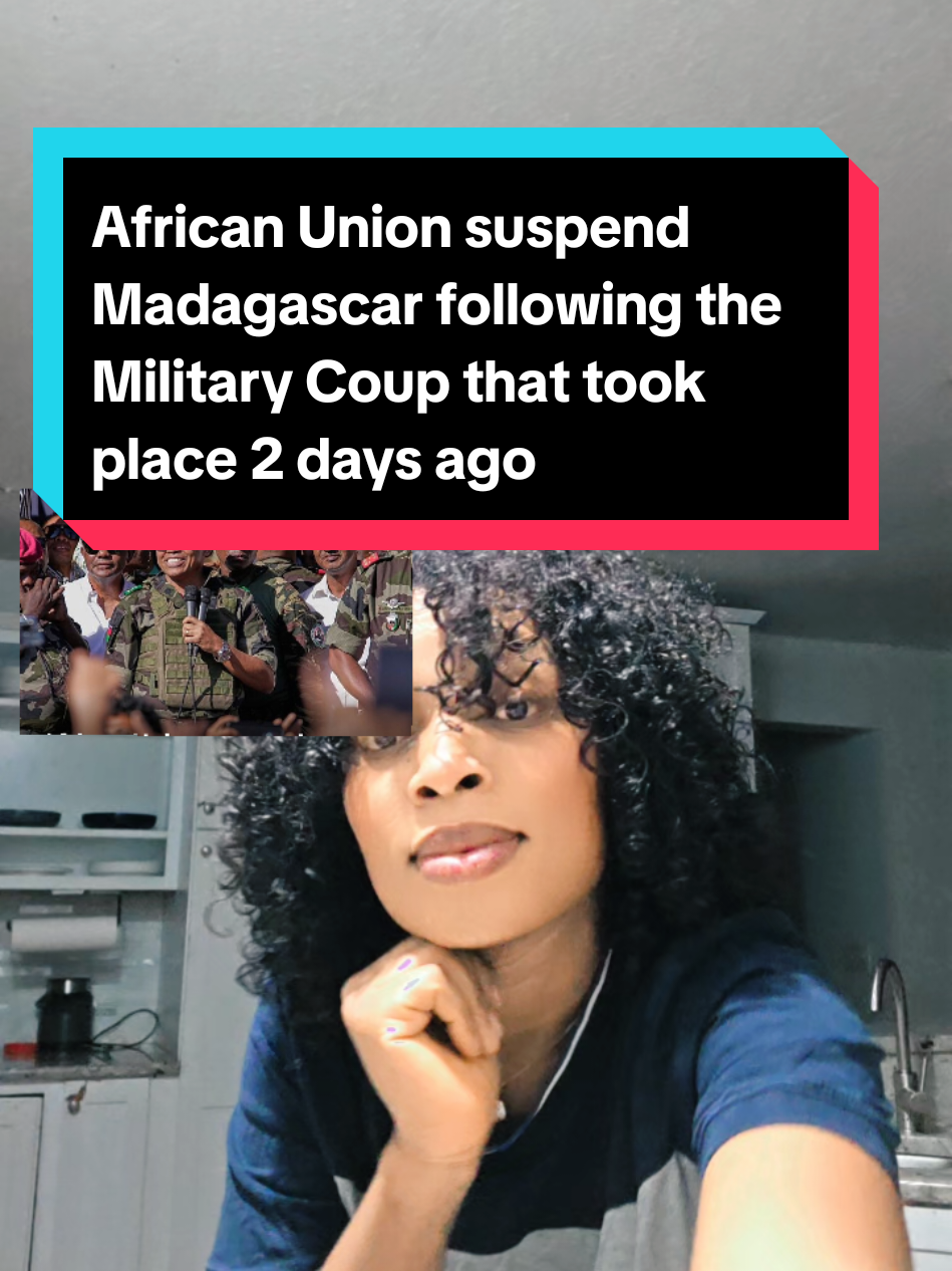 African Union suspend Madagascar following the military coup that happened this week#madagascar #Africanunion#andryrajoelina #burkinafaso #africantiktok 