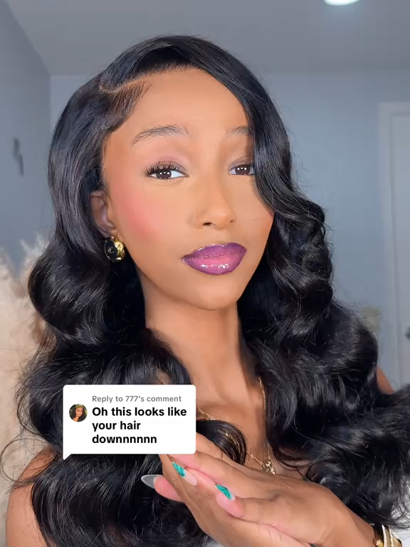 Flattering side part for that snatched look!#westkisshair #fyppppppppppppppppppppppp #hair #hairstyle #linkinbio #wig #wiginstall #gluelesswig #wigtok #fyp #sidepart