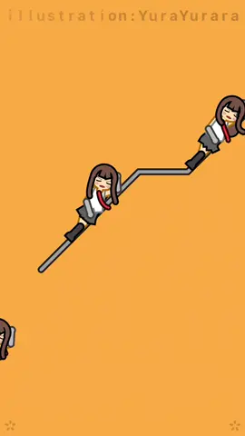 Four girls sliding down a slope.