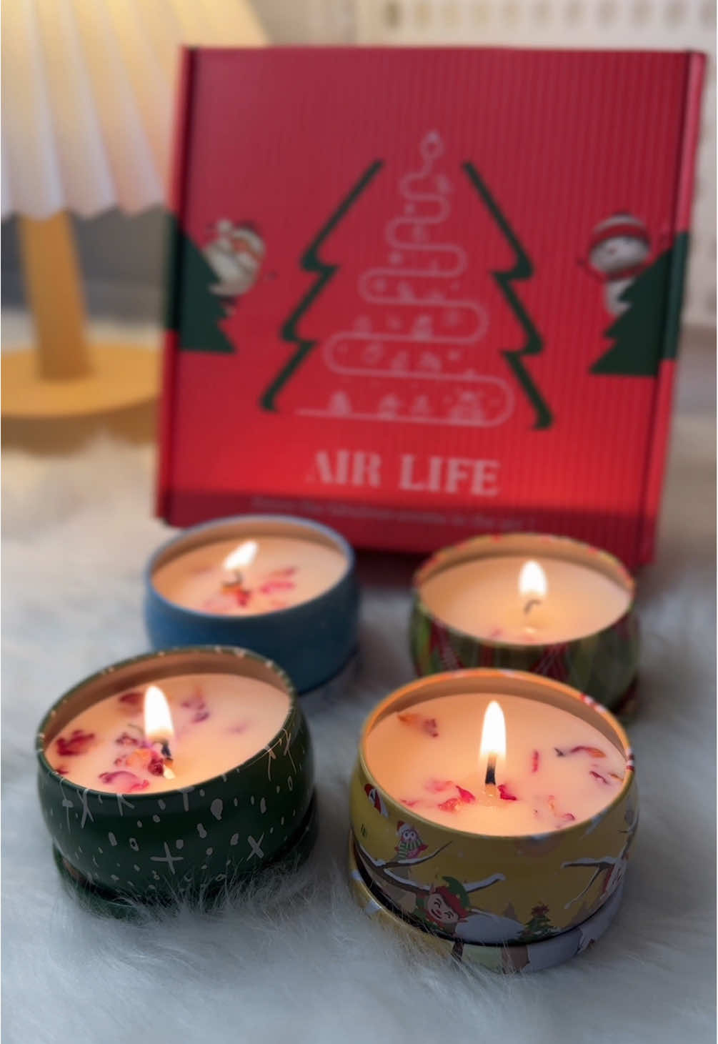 Ready-to-give na Christmas candle set — no wrapping needed 🎀✨🕯️ #ChristmasVibes #GiftIdea2025 #PaskongPinoy #ScentedCandles #fyp 