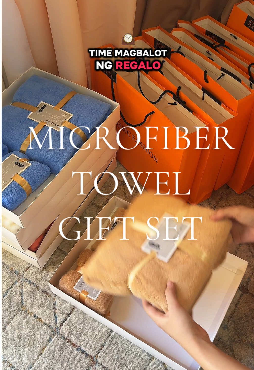 Pwede pang Christmas gifts or give aways 🥰 #giveaways #giftset #microfibertowel #souvenirs 