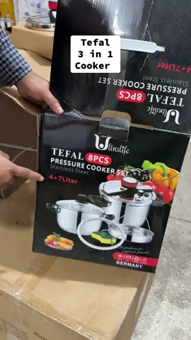 Tefal 3 in 1 Cooker 03089734418  0335 7921879 WHATSAPP . . . . . #cooker #knobcooker #pressurecooker #german #tahacrockery 