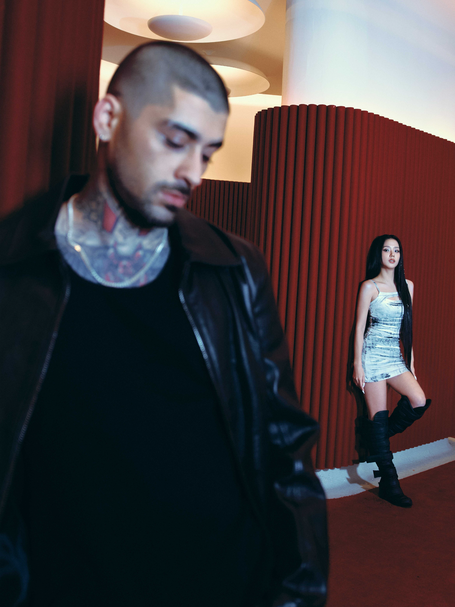 '𝐄𝐘𝐄𝐒 𝐂𝐋𝐎𝐒𝐄𝐃' MV BEHIND #JISOO #ZAYN #EYESCLOSED