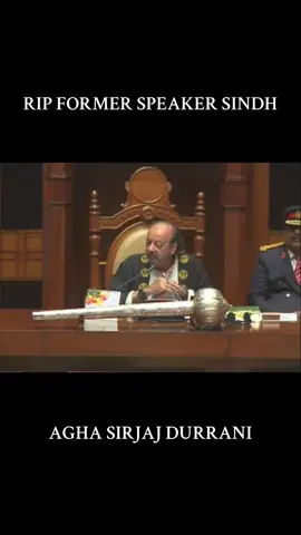 Deeply saddened by the passing of Pakistan Peoples Party senior leader and former Speaker of the Sindh Assembly, Agha Siraj Durrani. #aghasirajkhandurani 