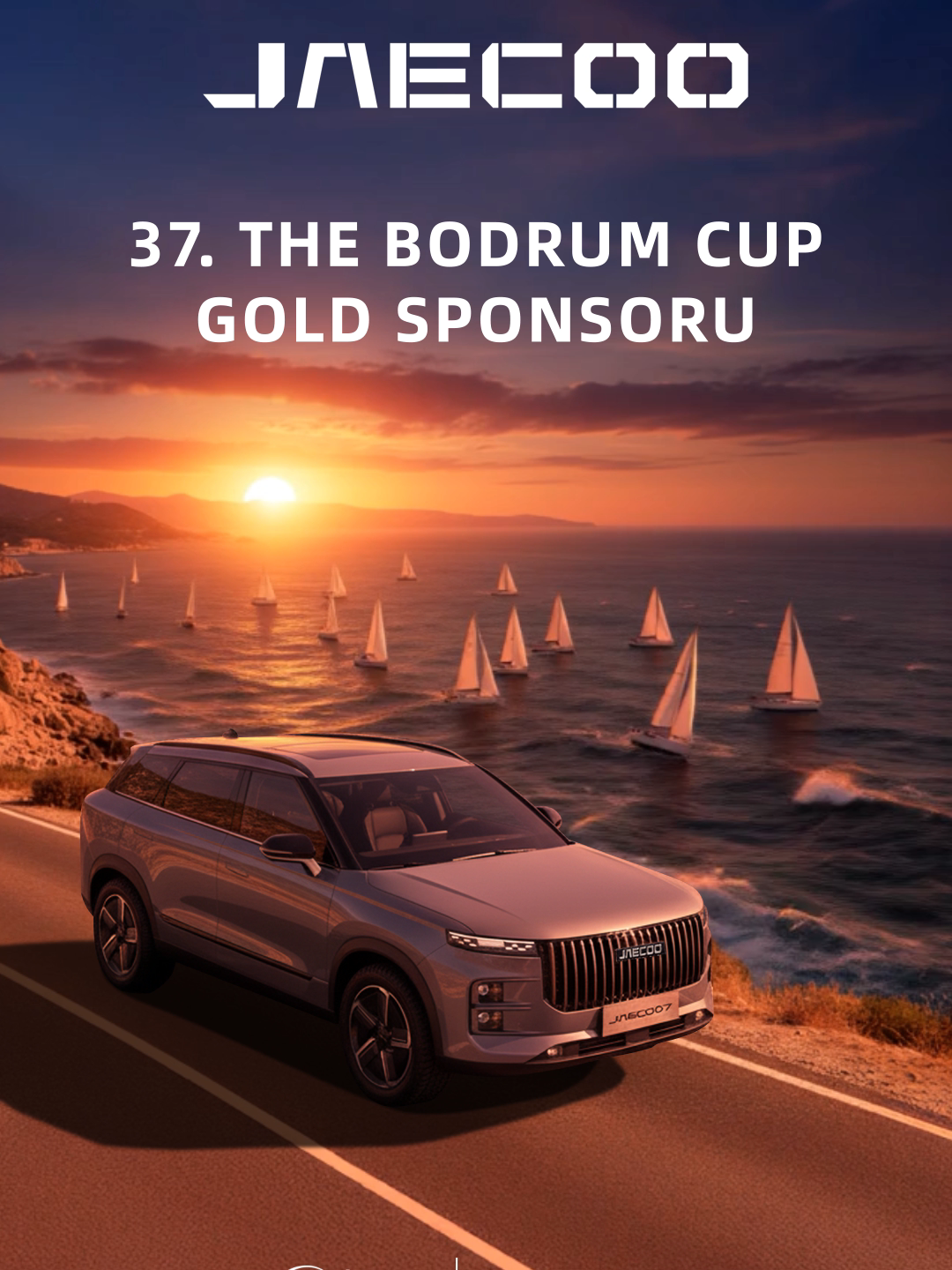 Deniz ruhunu özgürlükle buluşturuyoruz. 37. The Bodrum Cup Gold Sponsor'u JAECOO ile rüzgarın sınırlarını zorlayacağız. Katılım gösterecek tüm sporculara şimdiden başarılar diliyoruz. #JAECOO #JAECOOTürkiye #OffRoadSUV #KlasiğinÇokÖtesindeO #FromClassicBeyondClassic #4x4Gücüyle #2025OMODAJAECOOInternationalUserSummit #AIMOGA #CoCreateCoDefine #OJEnterSuperNext