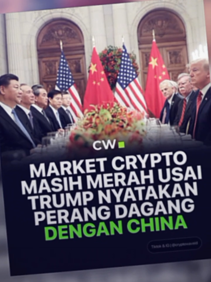 AMERIKA RESMI PERANG DAGANG DENGAN CHINA YANG MENYEBABKAN MARKET CRYPTO MEMERAH  GIMANA TANGGAPAN KALIAN ?? #cryptowave #gabrielrey #triv 