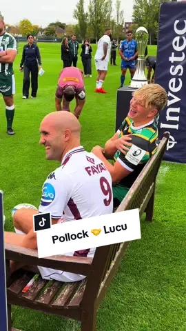 Juste deux finalistes qui partagent de bons moments 🤝😍 #InvestecChampionsCup #Rugby #Northampton #UBB #Pollock @Northampton Saints 😇 @Union Bordeaux Bègles 