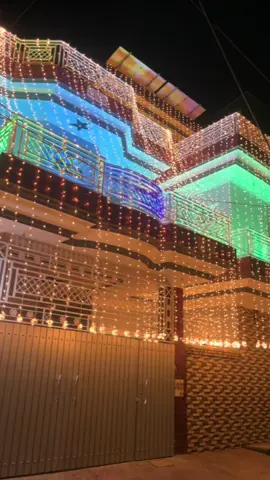 Golden lightning wedding events by Rasheed & Sons #decoration #Vehari #lighting #Burewala #wedding #flowering #engagenent #Nikah 