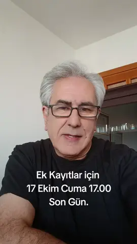 Ek Kayıtlar için  17 Ekim Cuma 17.00 Son Gün.##ekkayıt #ektercih #sınavsızüniversite #sınavsız2.