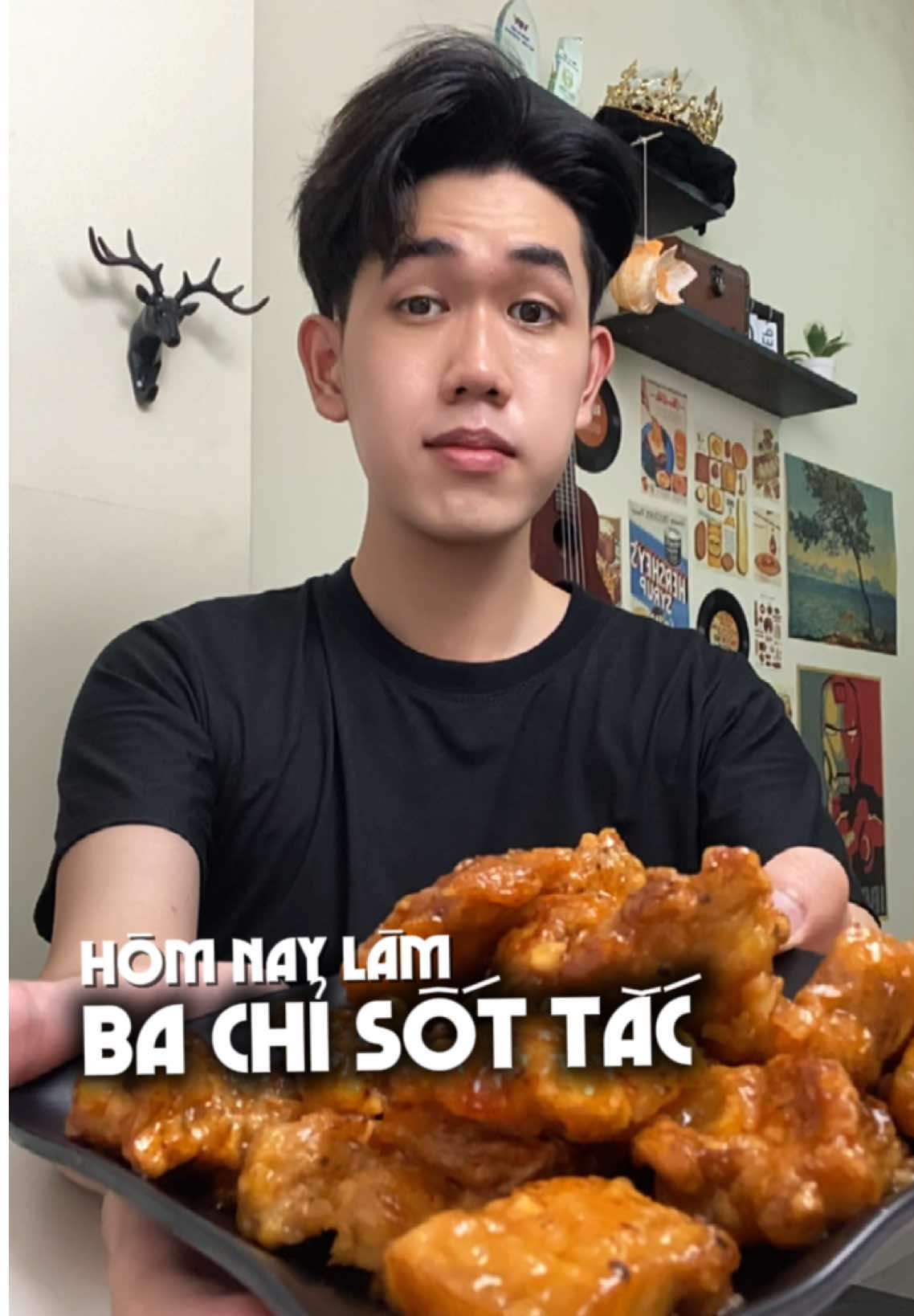 Nay làm ba chỉ chiên giòn sốt tắc ngon quá trờiiii #hungruachammuk #cooking #food #nauan #kvhnw 
