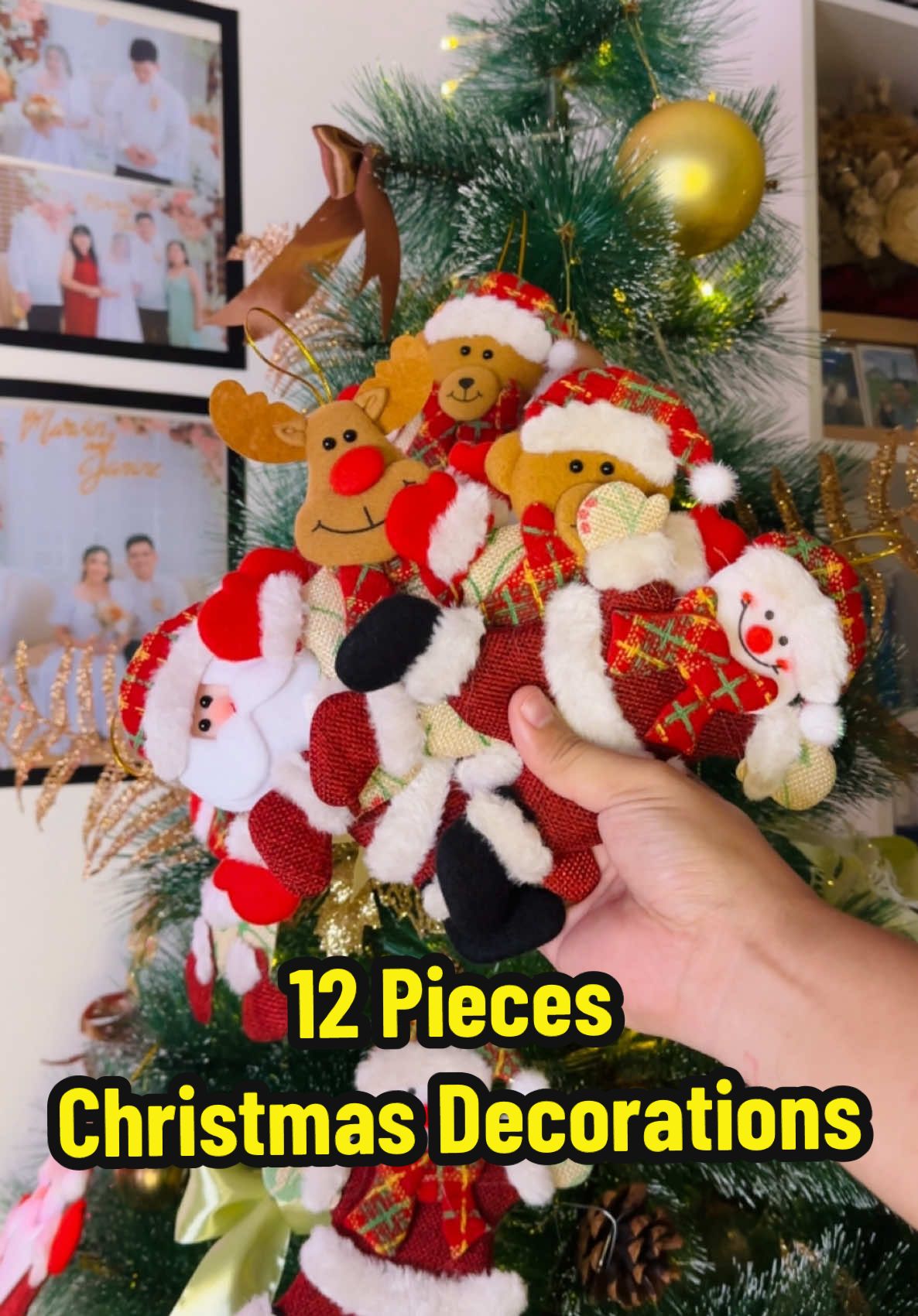12 Pieces Christmas Decorations #christmas #christmasdecor #decorations #christmasdecorideas #christmasvibes 