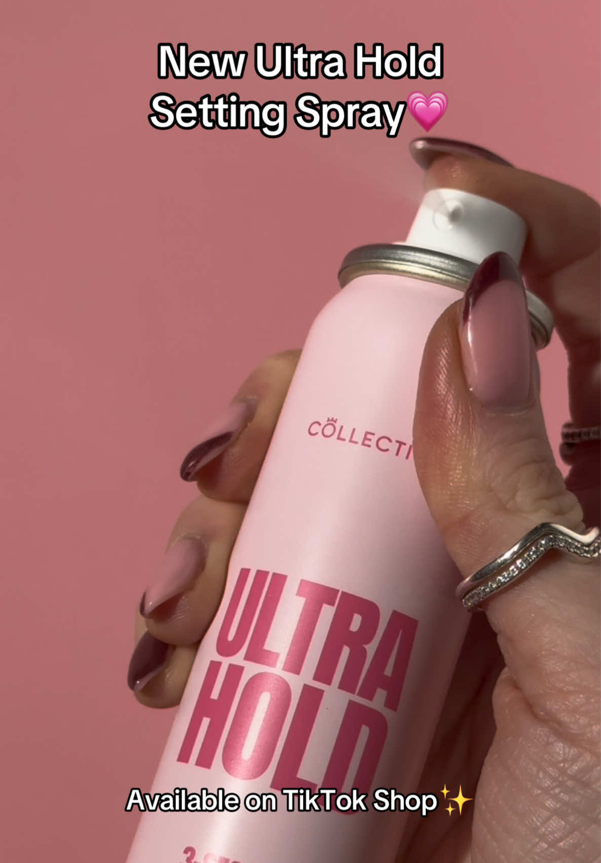 NEW Ultra Hold Setting Spray 💦   This game-changing spray: ⏱ Sets your makeup in just 3 seconds 💨 Ultra-lightweight, continuous fine mist ⚡ Fast-drying formula – no sticky residue ⏳ All-day hold with a smooth, soft-matte finish   All for just £6.99 available now on TikTok Shop!🛍️   #CollectionCosmetics #UltraHold #MakeupTok #SettingSpray #newlaunch 