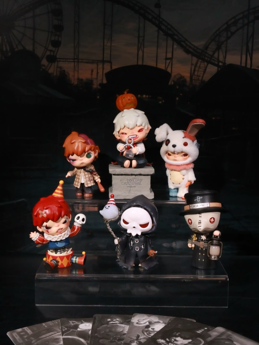 Just stumbled into HIRONO’s fun, spooky carnival. 🎡HIRONO MONSTER'S CARNIVAL Series Figures#popmart #popmartus #hirono #monsterscarnival #carnivalmagic #darkaesthetic #toyunboxing