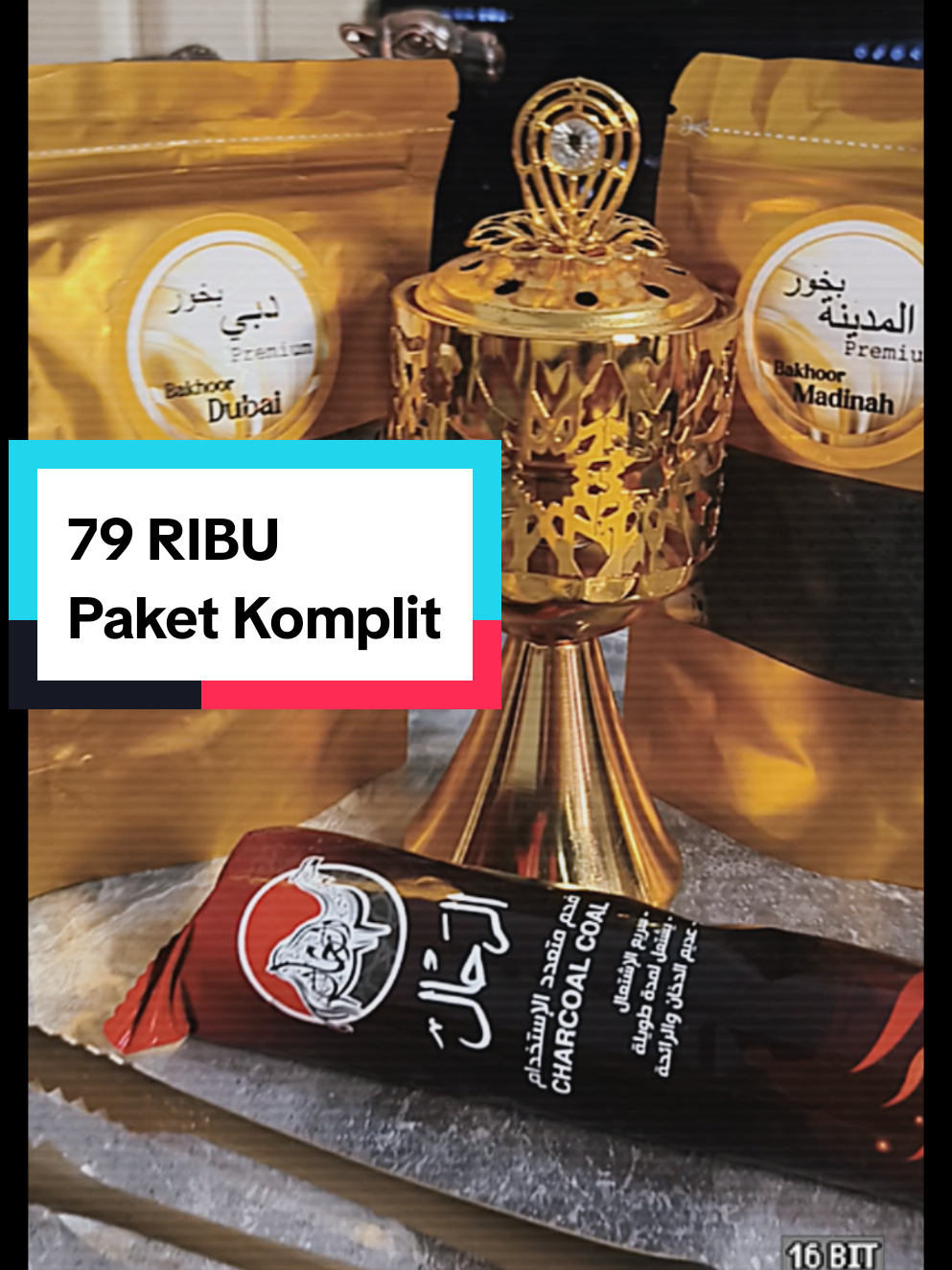 79 Ribu sudah dapat paket komplit  #bukhur #bakhoor #buhur #aroma #bukhursetmurah 