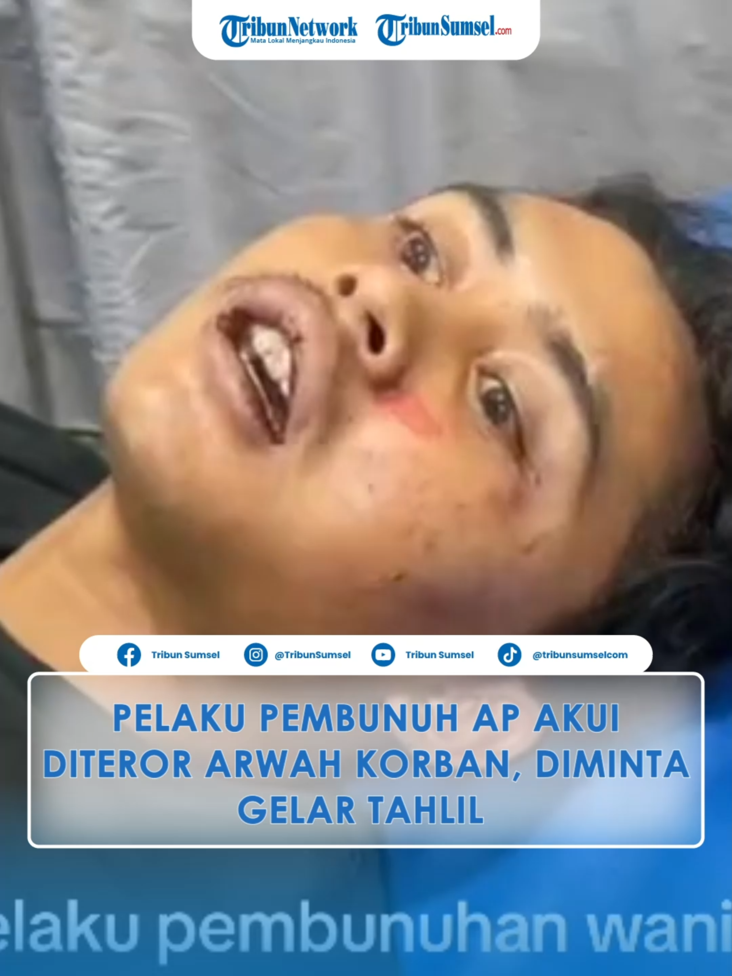 PELAKU PEMBUNUH AP AKUI DITEROR ARWAH KORBAN, DIMINTA GELAR TAHLIL #tiktokberita #tribunsumsel #wanitahamil #kamarhotel #pelaku #palembang