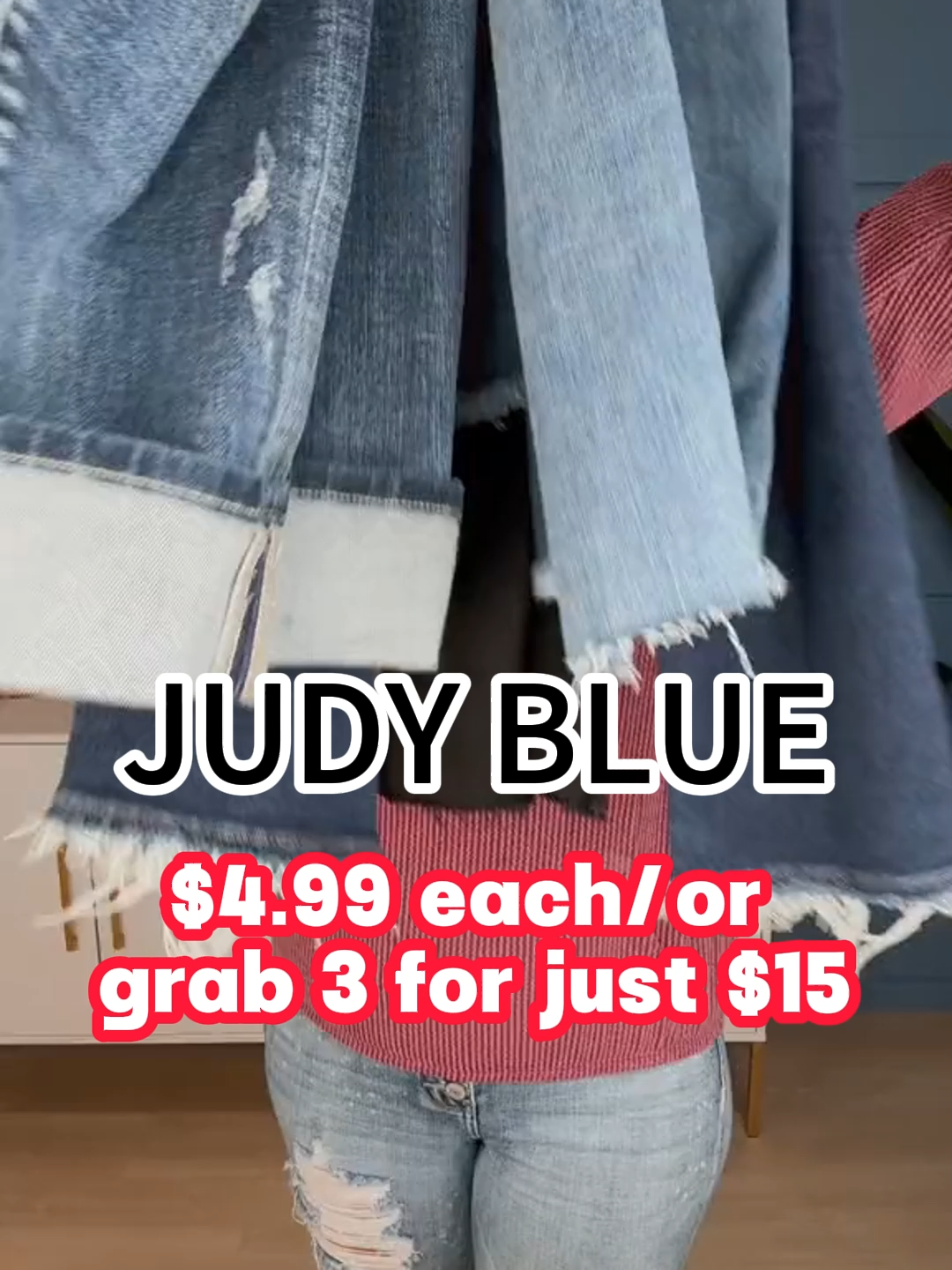 🚨 Massive Clearance! Everything $4.99! 🚨 It's the Judy Blue sale event of the season! Everything must go.