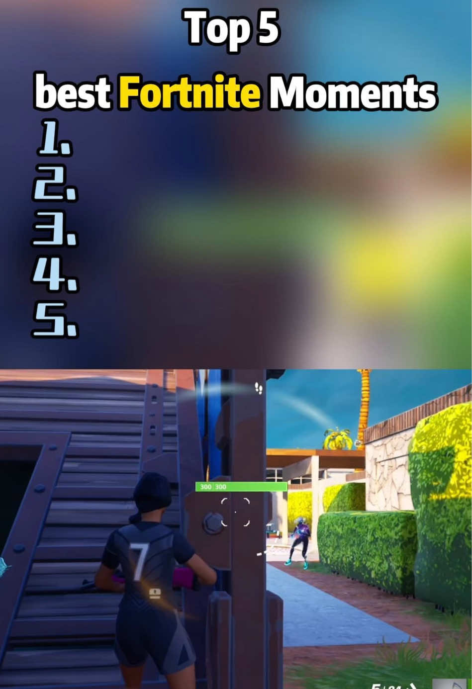 Top 5 best Fortnite moments 😭🔥#fortnite #top5 #funny #steamsniper #ninja