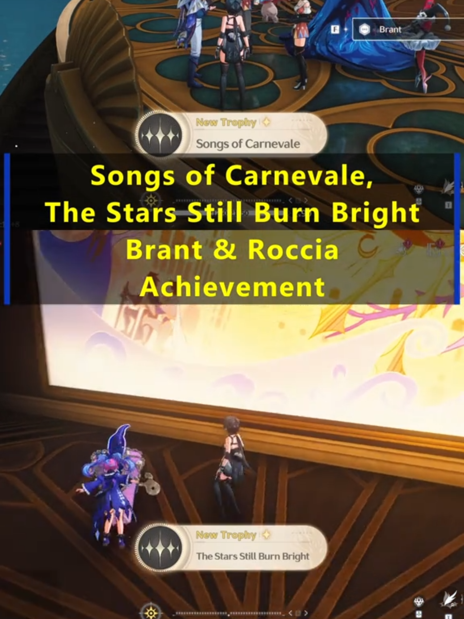 Songs of Carnevale, The Stars Still Burn Bright - Brant & Roccia Achievement Happy Gaming Rovers~ #wutheringwaves #Wuwa #鳴潮 #Brant #Roccia