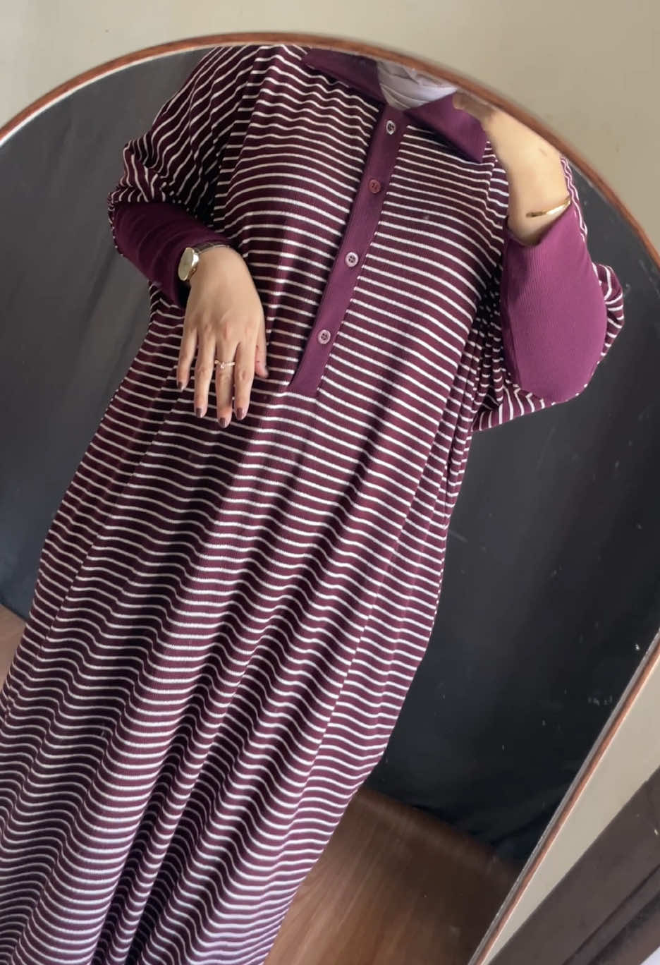 Details knitt dress dari @pure gapernah mengecewakan 🥹✨ #deess #knitwear #dressbatwing #burgundy #cantikbanget 