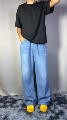 sobrang ganda ng bagsak ng pants nato tapos ang mura lang>> #baggyjeans #widelegjeans #loosejeans #TikTokFashion #fyp 