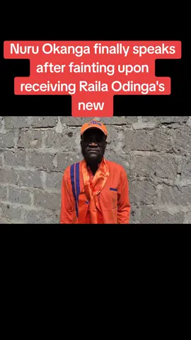 Nuru Okanga finally speaks after fainting upon receiving Raila Odinga's news. #walterwanyes #interview #kenyatiktokers #railaodinga #trendingvideo 