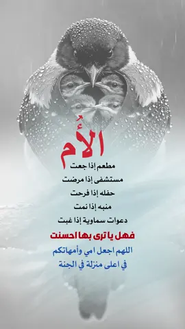 اللهم اجعل امي وأمهاتكم في اعلى منازل الجنة #اعادة_النشر🔃 #إيفان_الجيزانيه #الأم #عبارات #الأم_مطعم_اذا_جعت 
