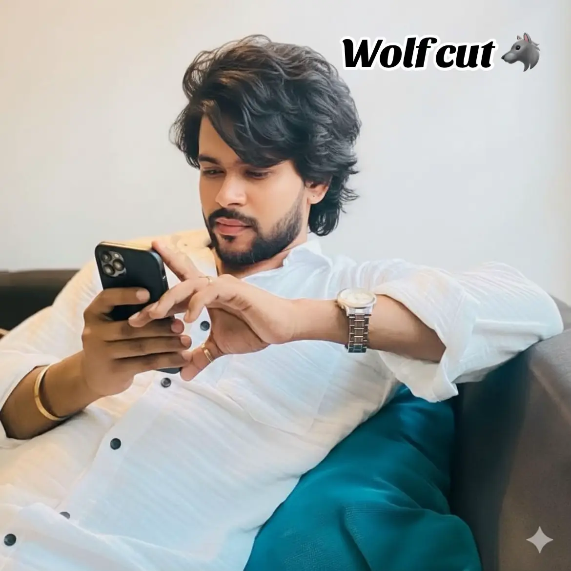 කොහොමද හොද? 🥱  #gemini #haircut #hairstyle #ai #wolfcut 