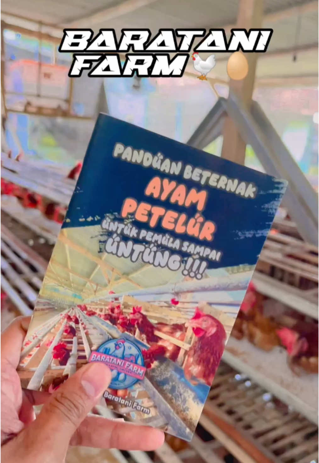 Mau mulai ternak tapi bingung mulai dari mana? Baca buku ini dulu sebelum nyesel!” Hashtag: #TernakAyam #PeternakPemula #PanduanTernak #AyamPetelur #BarataniFarm  