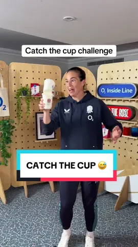 Harder than it looks 😅 @O2 | #WearTheRose #RedRoses #englandrugby 