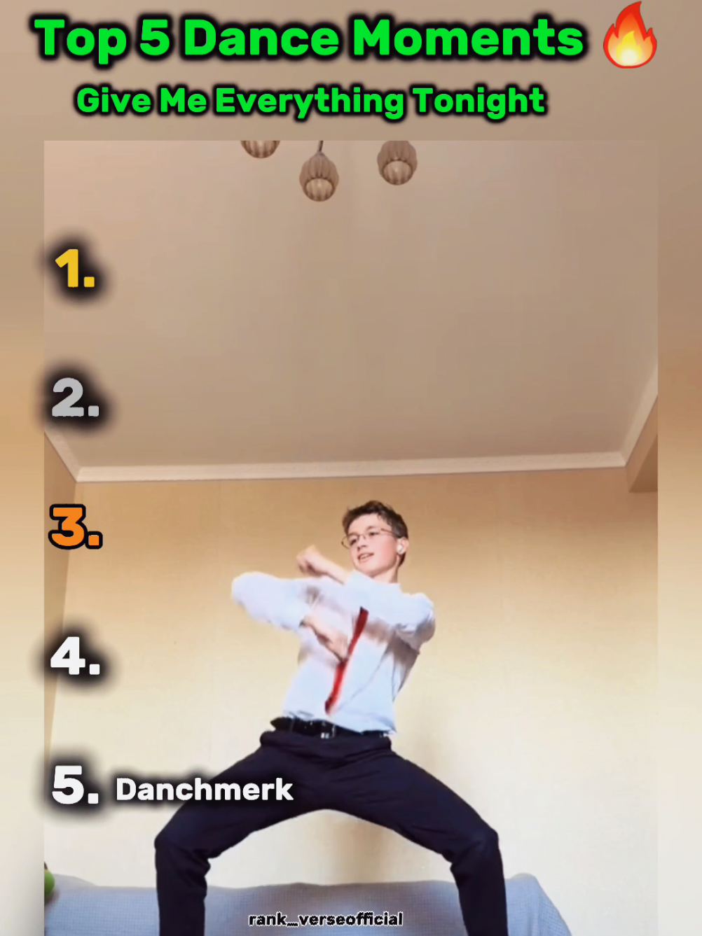 This trend never gets old 😍 🔥 #givemeeverythingtonight #tiktok  #RankVerse #dancer #fyp 