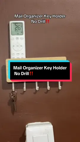 Mail Organizer Key Holder No Drill‼️ #keyholder #mailorganizer #fyp 