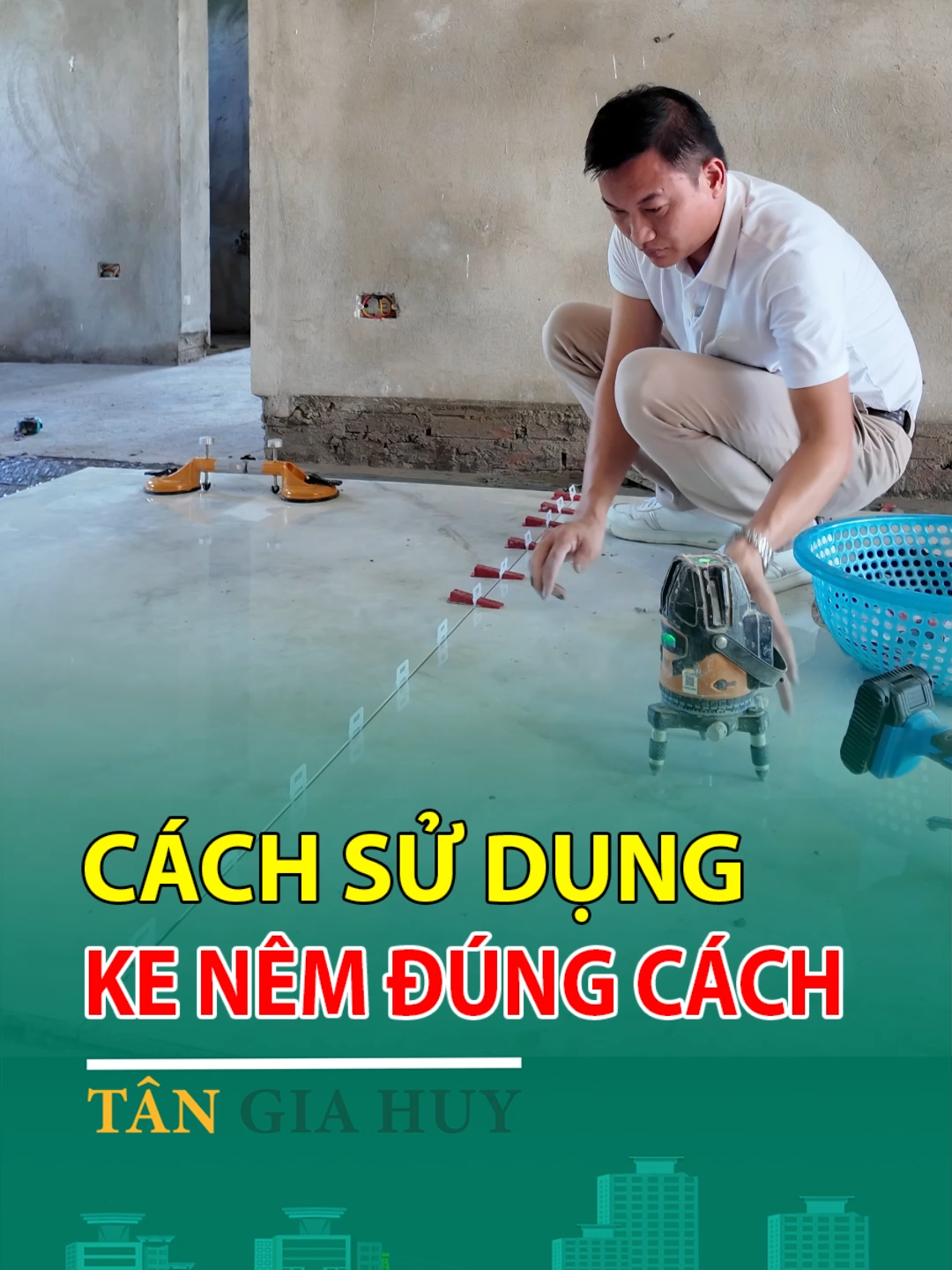 Cách sử dụng ke nêm đúng cách #xaydung #nhadep #thoxay #gachoplat #tangiahuy