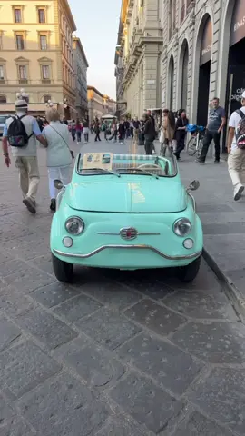 @fiatusa 🩵🚙 Fiat 500 Spiaggina #fiat500 #fiat #italy #firenze #fypシ 