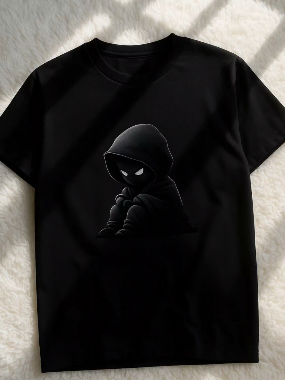 T-shirt Loose Fit Cotton Ideal for Matching Couples and Street Style Casual Looks 🥷🛹🖤