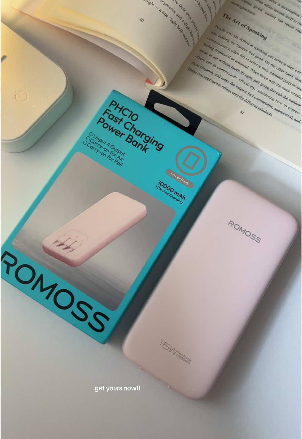 Pink Romoss Powerbank💗 #powerbank #powerbankfastcharging #romosspowerbank #romossph  