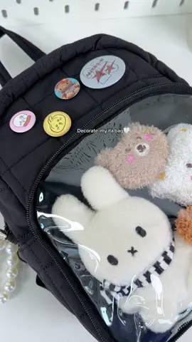 Let‘s decorate your own ita bag!🤍🧚‍♀️🐰🧸#bagsmart #packwithme #whatsinmybag #decoration #mini#minibag #backpack 